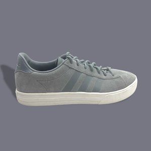 Men's Size 9 Like New Suede Styled Adidas Daily 2.0 Shoes - Light Grey